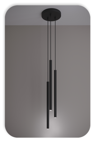 Lampy wiszące Modi czarne