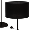 Lampa stojąca Magni Czarna z Czarnym abażurem