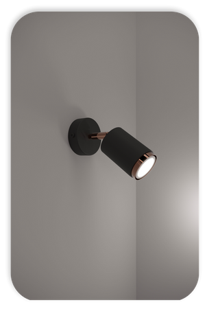 Plafony Idun czarno - miedziane