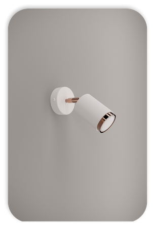 Plafony Idun biało - miedziane