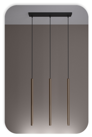 Lampy wiszące Modi czarno - złote