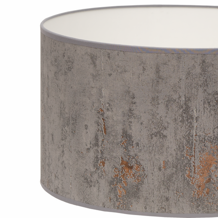 Lampa podłogowa Trigni biała z szarym CONCRET abażurem