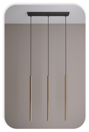 Lampy wiszące Modi czarno - złote