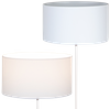 Lampa stojąca Magni Biała z Białym abażurem