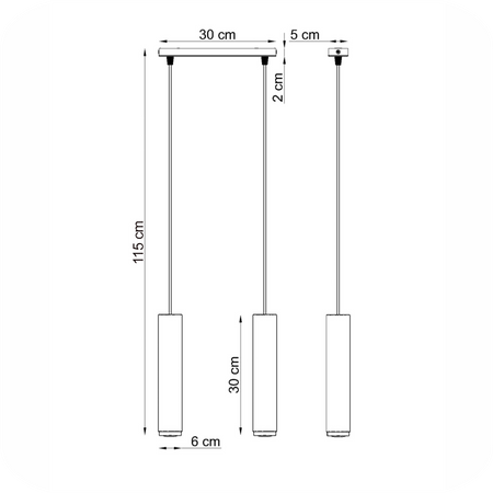 Lampy wiszące Idun czarno - srebrne