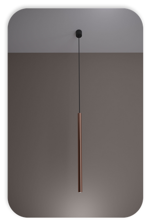 Lampy wiszące Modi czarno - miedziane