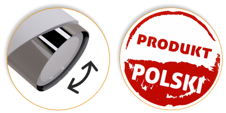 Plafony Bragi biało - srebrne