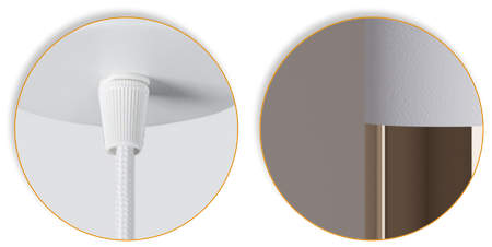 Lampy wiszące Idun biało - złote