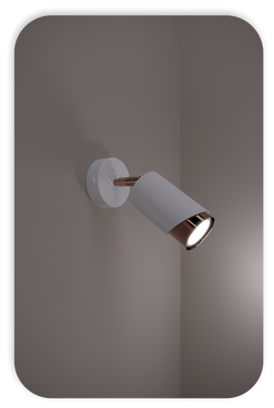 Plafony Bragi biało - miedziane