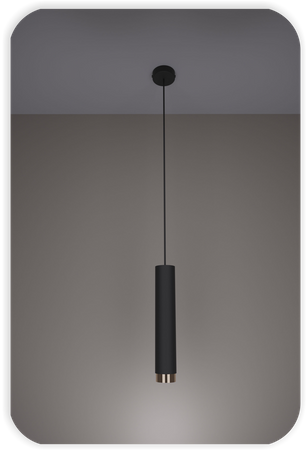 Lampy wiszące Idun czarno - złote