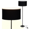 Lampa stojąca Magni Czarna z Czarnym abażurem