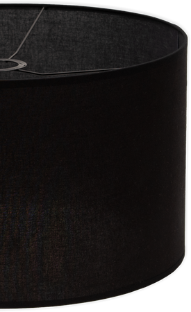 Abażury czarne na bezbarwnym podkładzie