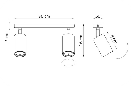 Plafony Rune srebrne