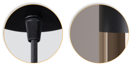 Lampy wiszące Idun czarno - złote