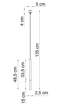 Lampy wiszące Frey czarno - złote