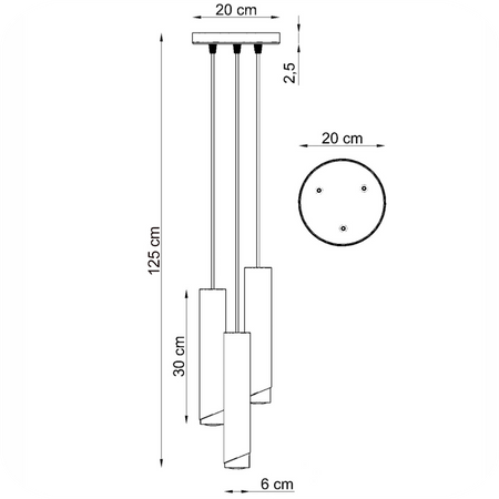 Lampy wiszące Bragi czarno - złote
