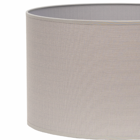 Lampa podłogowa Trigni biała z szarym VLORA abażurem