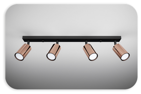 Plafony Rune miedziane