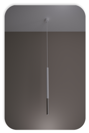 Lampy wiszące Frey biało - srebrne