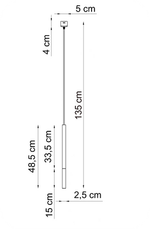 Lampy wiszące Frey czarno - srebrne