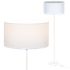 Lampa stojąca Magni Biała z Białym abażurem