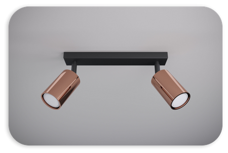 Plafony Rune miedziane