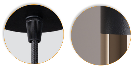 Lampy wiszące Bragi czarno - złote