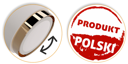 Plafony Idun biało - złote