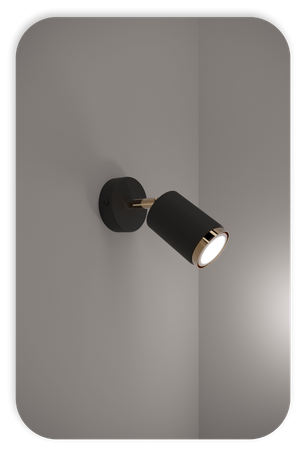 Plafony Idun czarno - złote