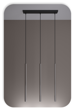 Lampy wiszące Modi czarno - srebrne