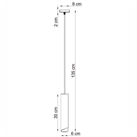 Lampy wiszące Bragi biało - miedziane