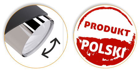 Plafony Bragi czarno - srebrne