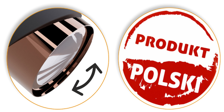 Plafony Bragi czarno - miedziane