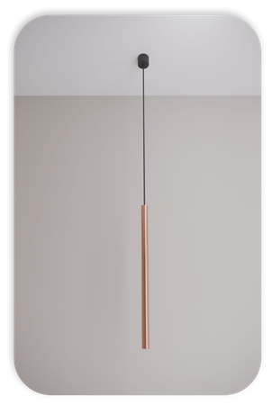 Lampy wiszące Modi czarno - miedziane