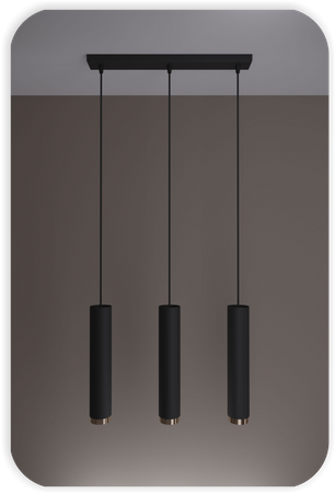 Lampy wiszące Idun czarno - złote