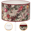 Lampa stojąca Magni Biała z Peony abażurem