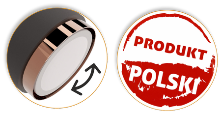 Plafony Idun czarno - miedziane