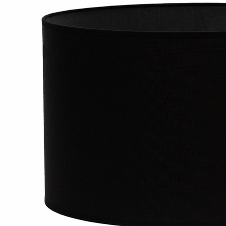 Lampa podłogowa Trigni złota mat z czarnym VLORA abażurem