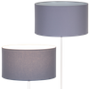 Lampa stojąca Magni Biała z Ciemnoszarym abażurem