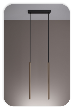 Lampy wiszące Modi czarno - złote