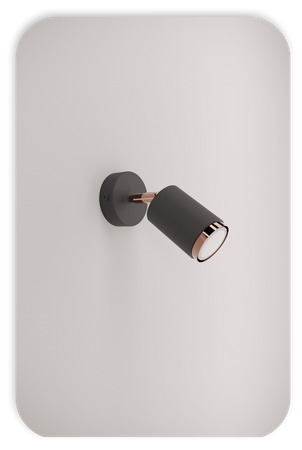 Plafony Idun czarno - miedziane