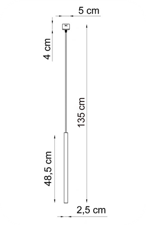 Lampy wiszące Modi czarno - miedziane