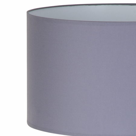 Lampa podłogowa Trigni czarna z ciemnoszarym abażurem