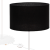 Lampa stojąca Magni Biała z Czarnym abażurem