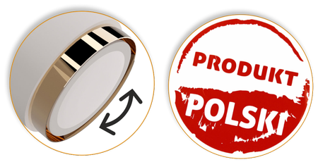 Plafony Idun biało - złote