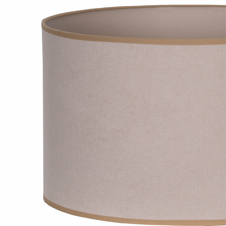 Lampa podłogowa Trigni srebrna z jasno beżowym SOFT abażurem