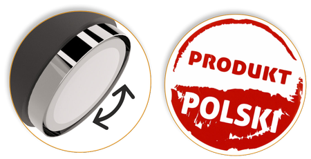 Plafony Idun czarno - srebrne