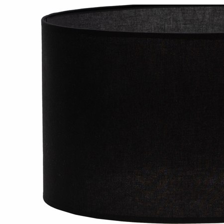 Lampa podłogowa Trigni czarna z czarnym abażurem