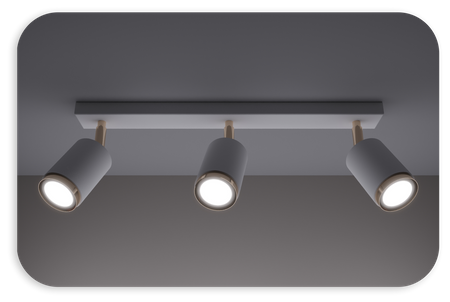 Plafony Idun biało - złote