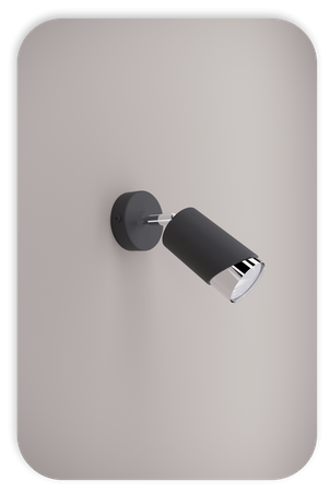 Plafony Bragi czarno - srebrne